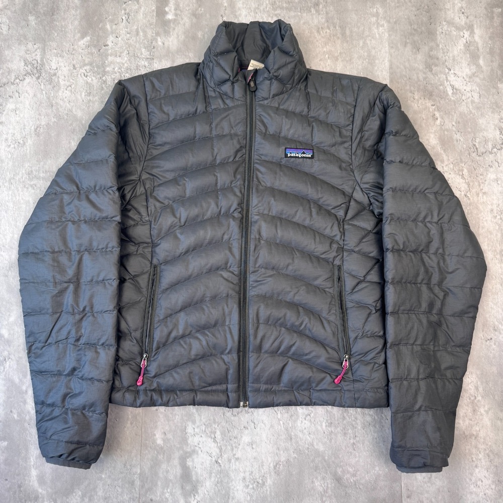 Patagonia Down Sweater Puffer Jacket Womens XS Gray Outdoor Gorp Granola Winter
